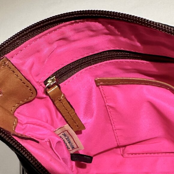 D&B Dooney and Bourke Black Nylon Embroidered Duck Crossbody Shoulder Bag Y2K - Picture 10 of 16